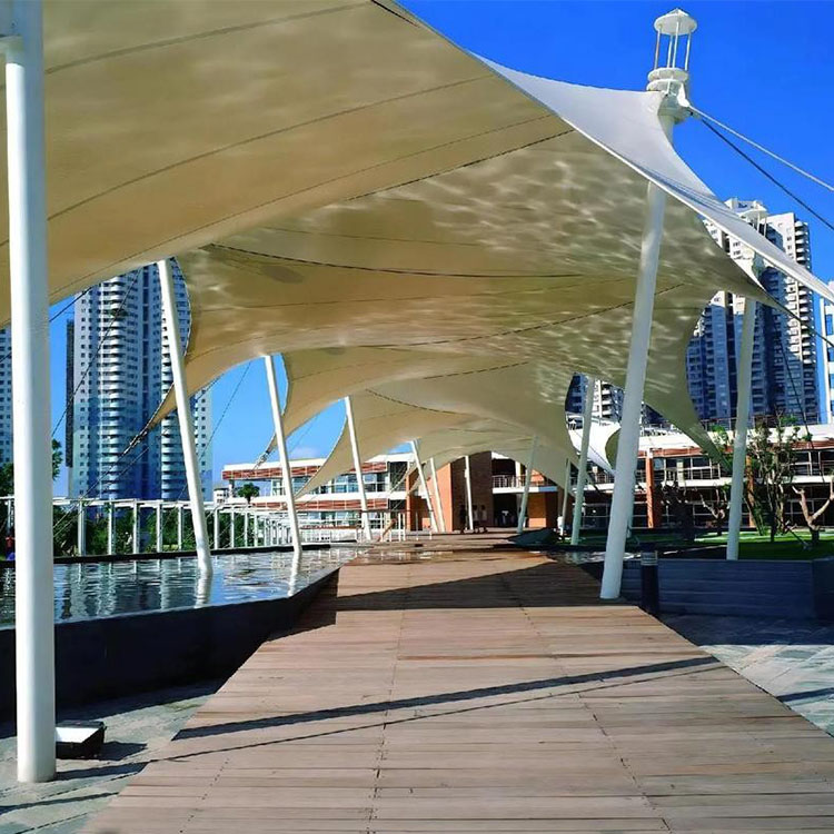 化隆膜结构景观棚